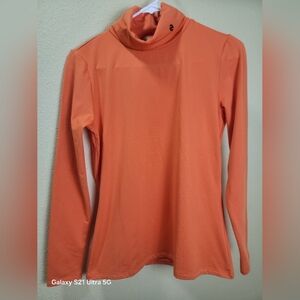 NWT SSLR Women’s Collection Orange Turtleneck Long Sleeves Base Layer Size  S